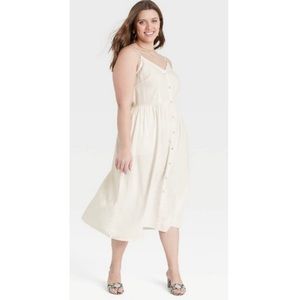 A NEW DAY | Linen Dress | Plus Size 2X | NWT